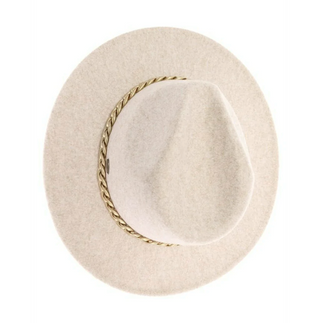 Chain Trim Vegan Fabric C.C Panama Hat - JustBelieve.Boutique