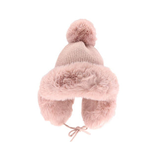 C.C Beanie - Thick Knitted Trapper Pom