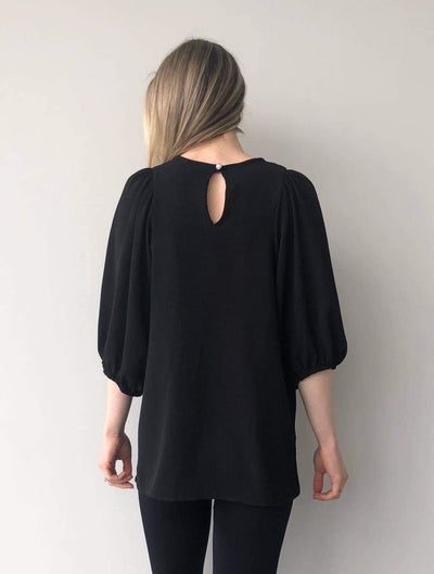 Black Bell Sleeve Top - Just Believe Boutique