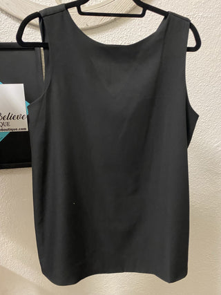 Black scoop Tank Blouse - Just Believe Boutique