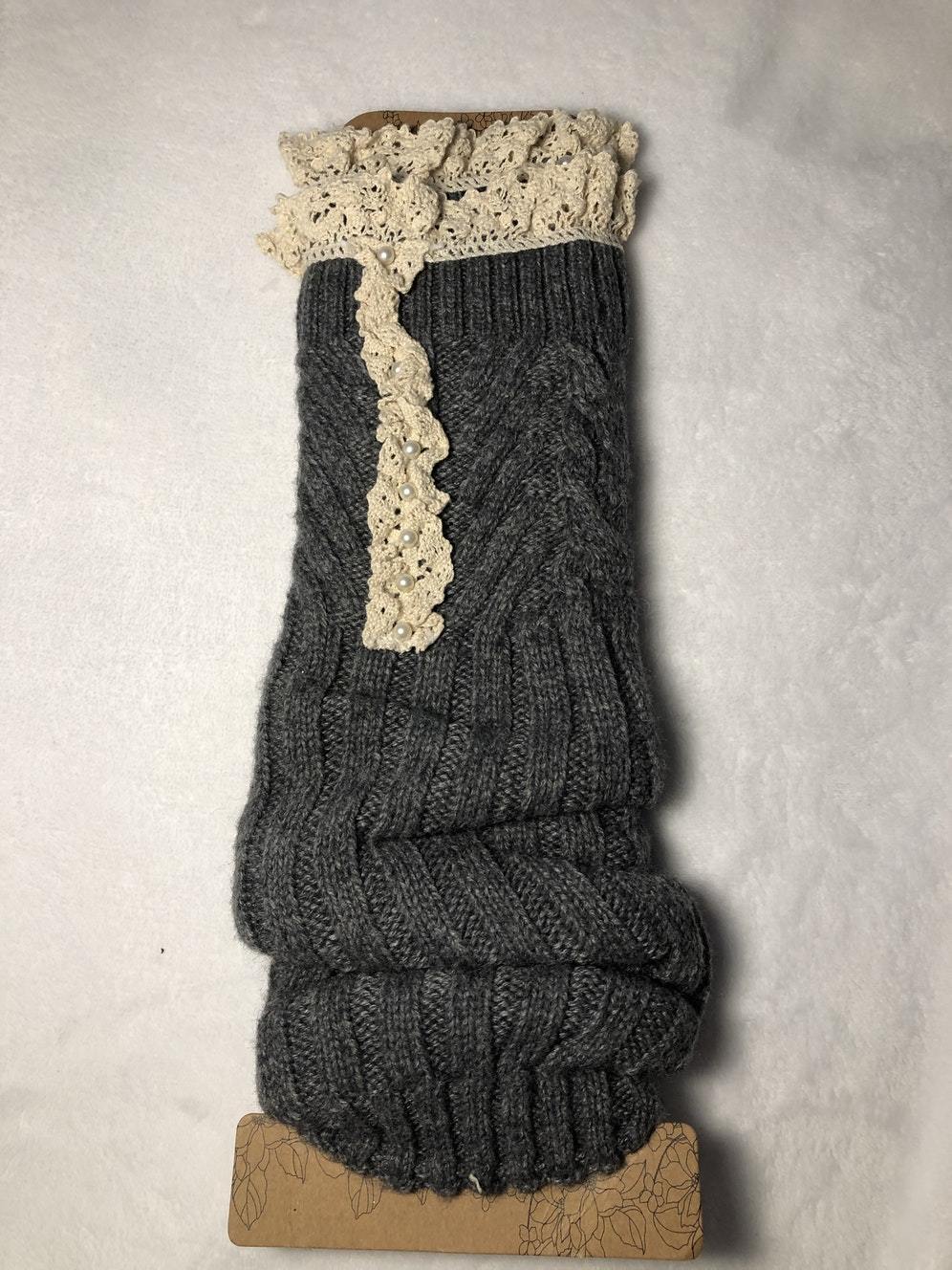 Long Knit Sock Leg Warmer - Just Believe Boutique