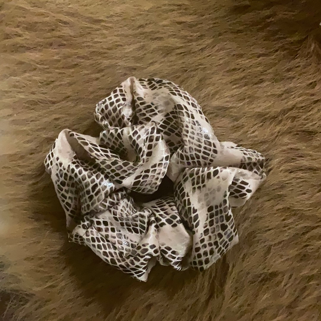 Snake Print Scrunchies - Just Believe Boutique