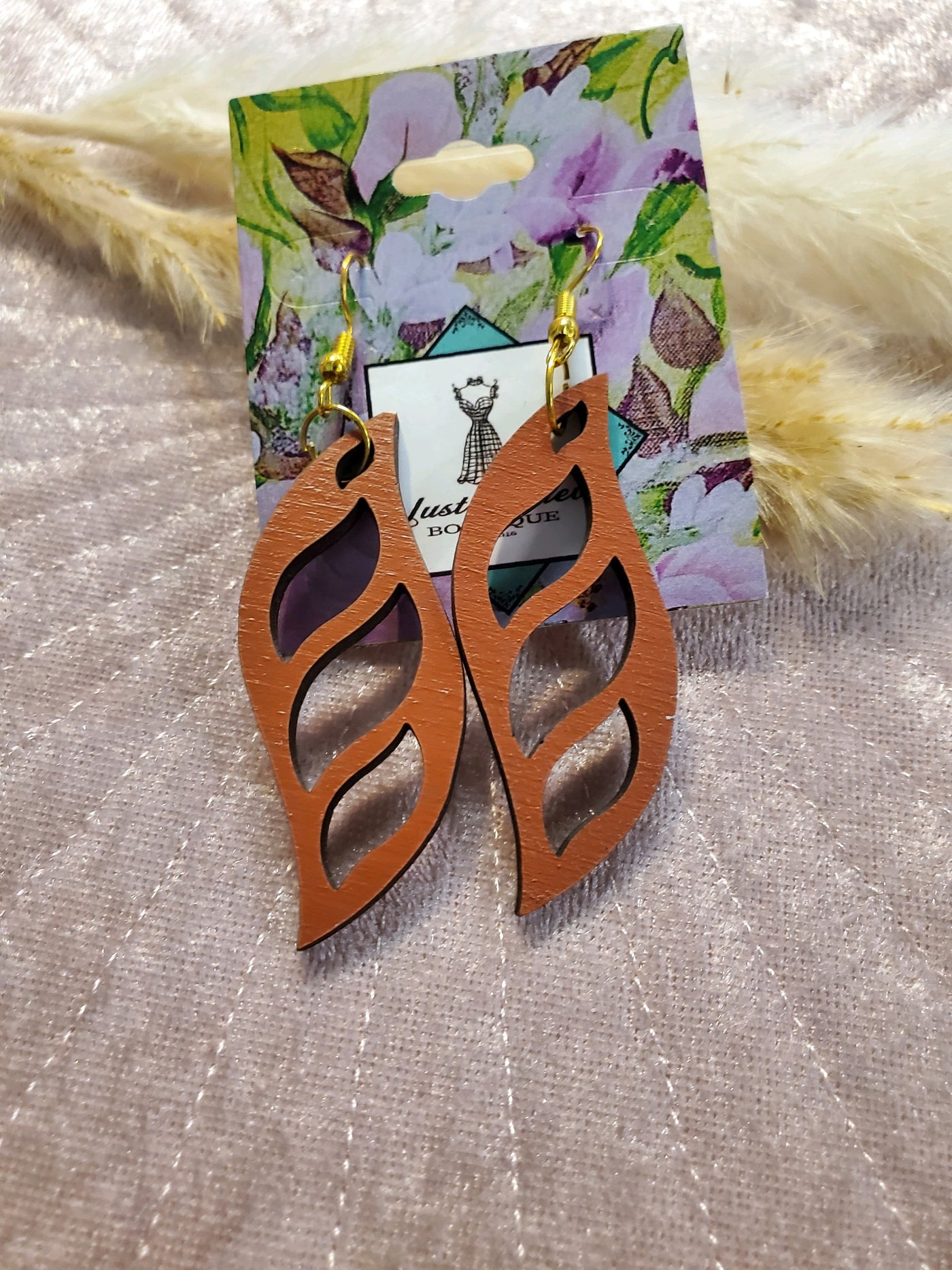 Wooden Cutout Earrings - JustBelieve.Boutique