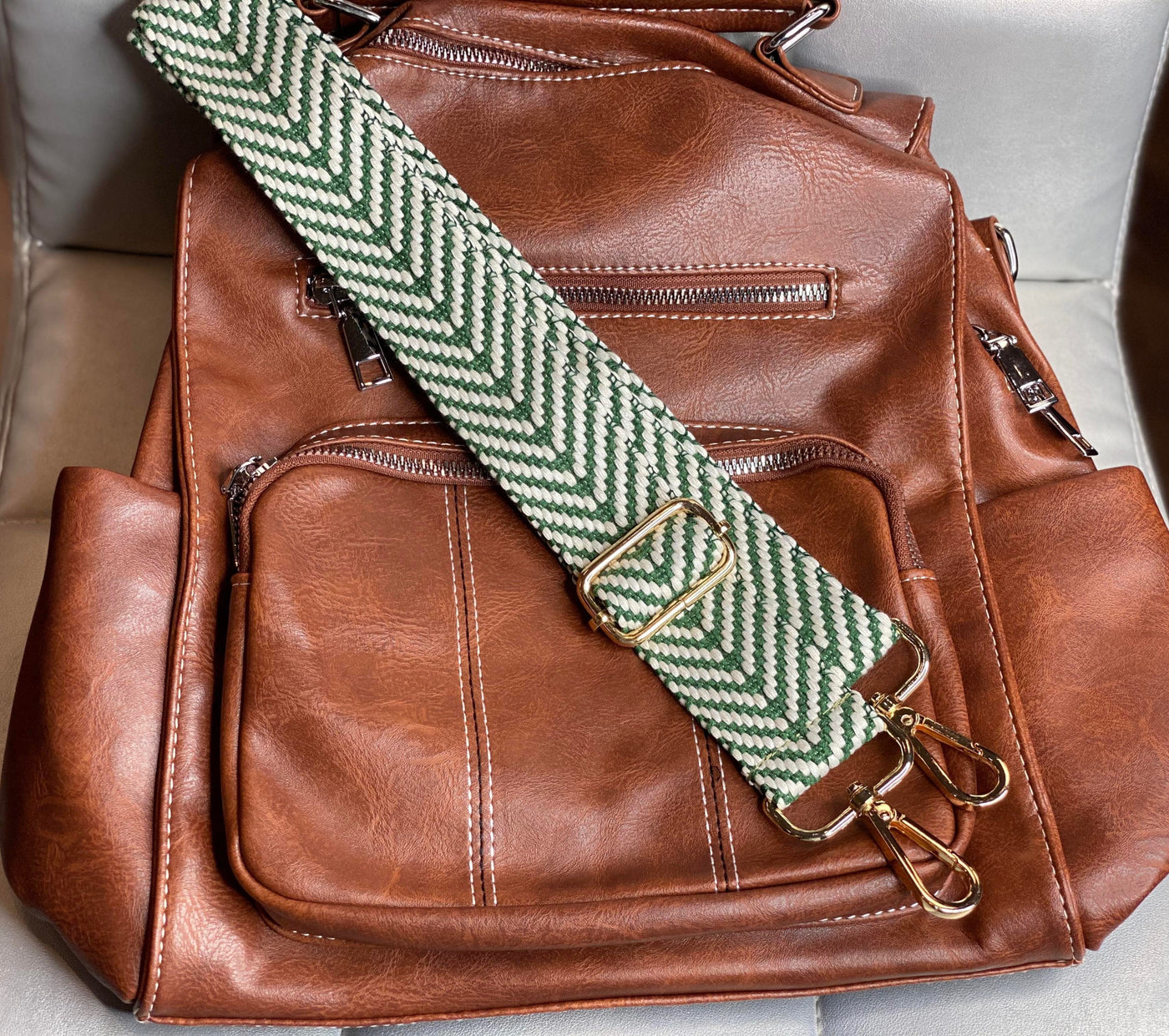 The Sydney Strap Green - Just Believe Boutique