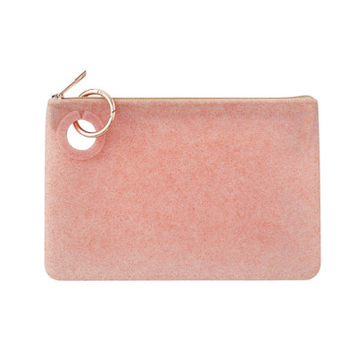 Rose Gold Confetti Large Pouch - Just Believe Boutique