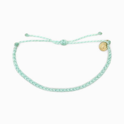 Pura Vida Mini Braided Solid Bracelet Wintergreen - Just Believe Boutique