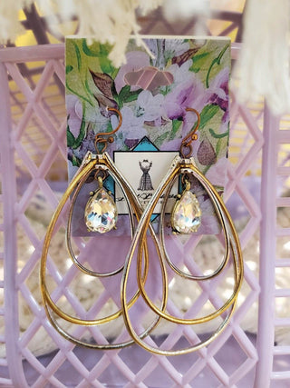 Triple Tiered Dangle Earrings - Just Believe Boutique